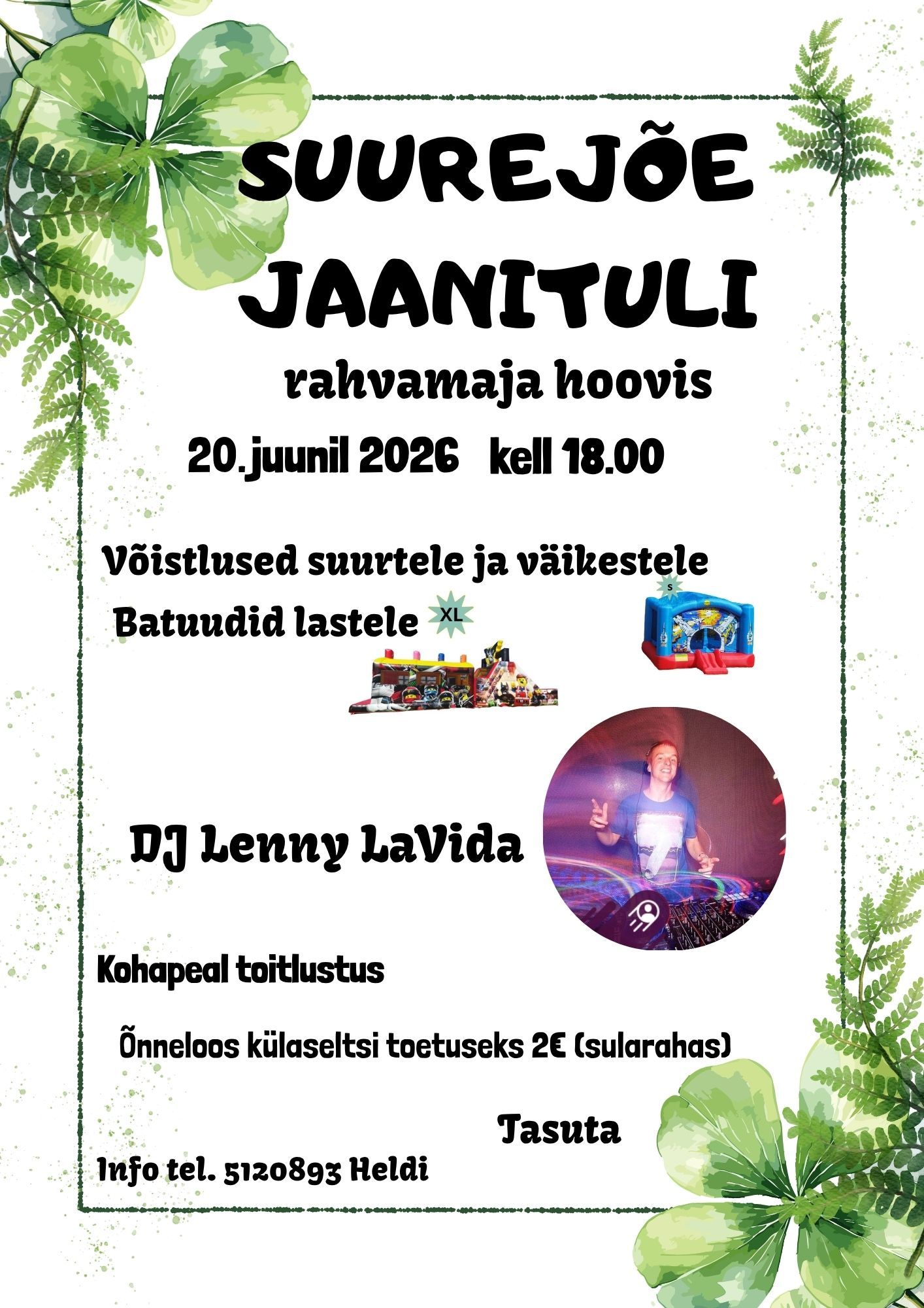 Event SUUREJÕE JAANITULI illustratsioon