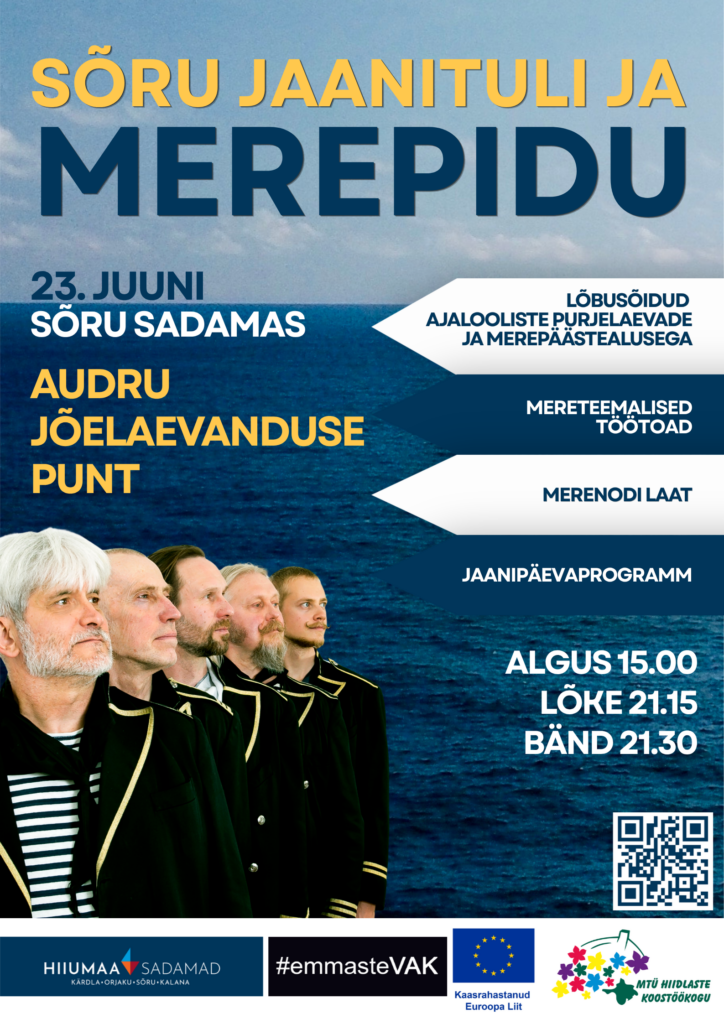 Event Sõru jaanituli ja merepidu illustratsioon