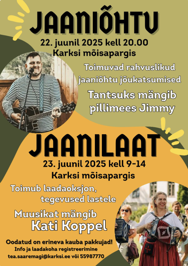 Event Karksi mõisapargi jaaniõhtu illustratsioon