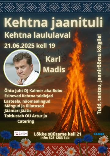 Event Kehtna jaanituli illustratsioon