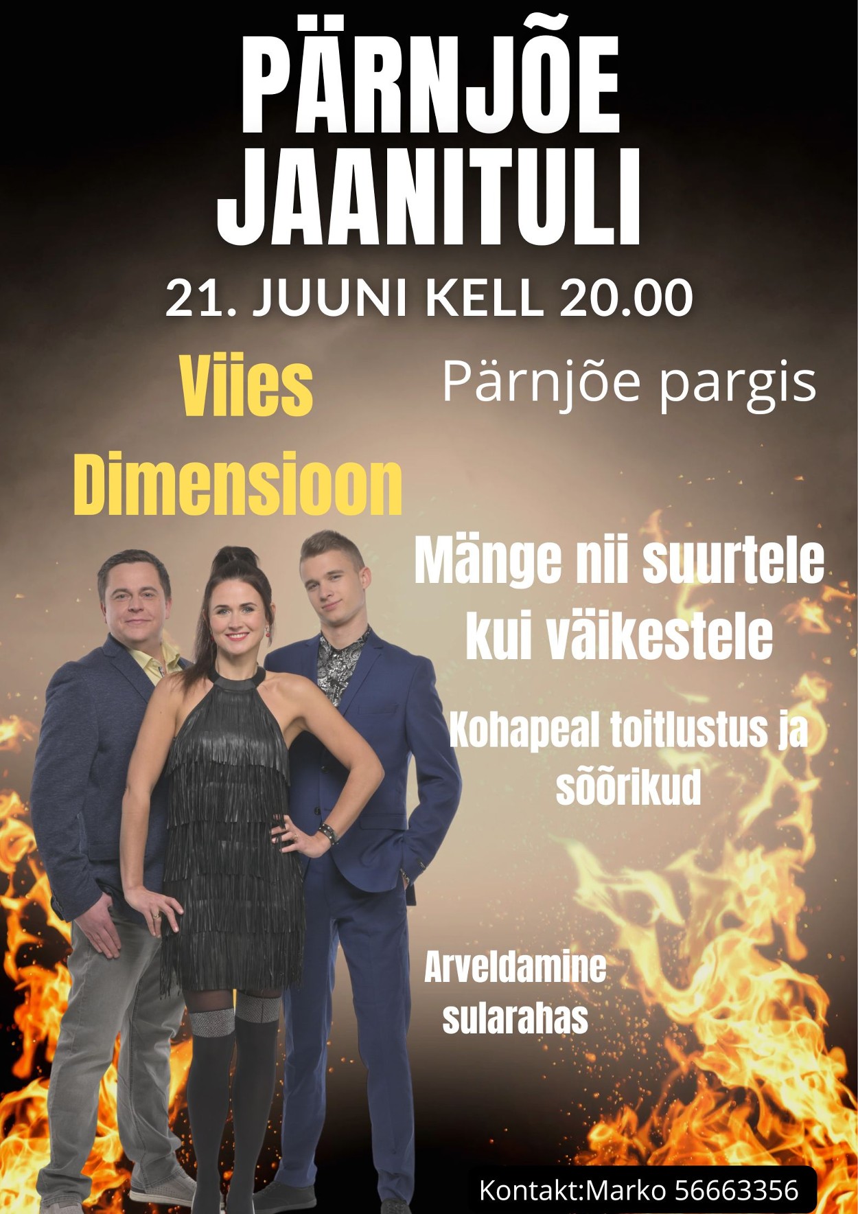 Event PÄRNJÕE JAANITULI illustratsioon