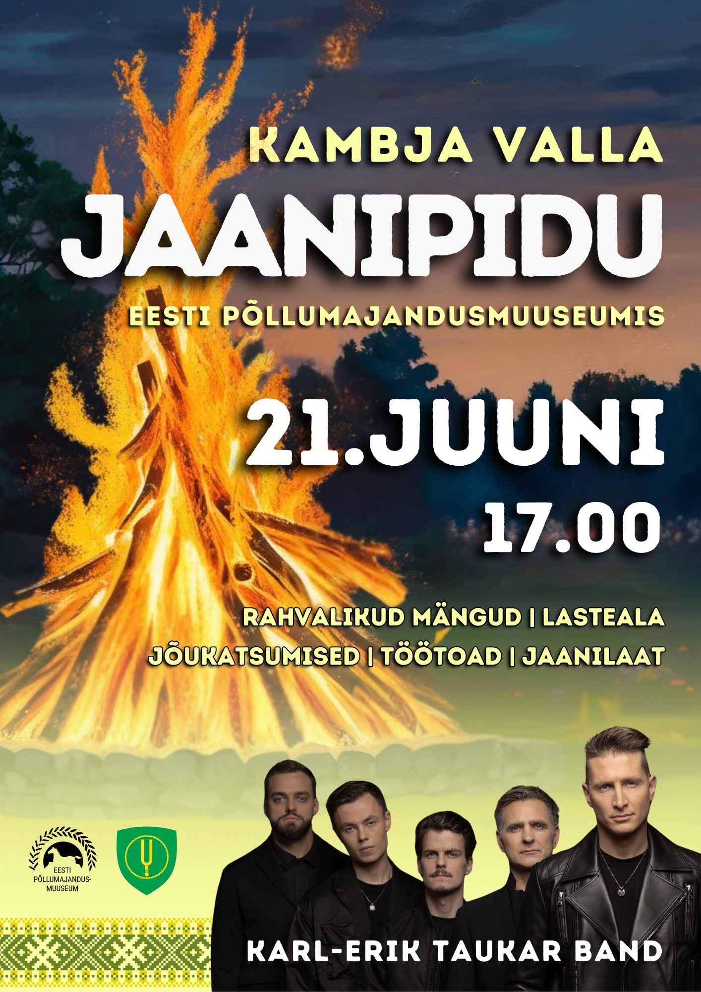 Event Kambja valla jaanipidu illustratsioon