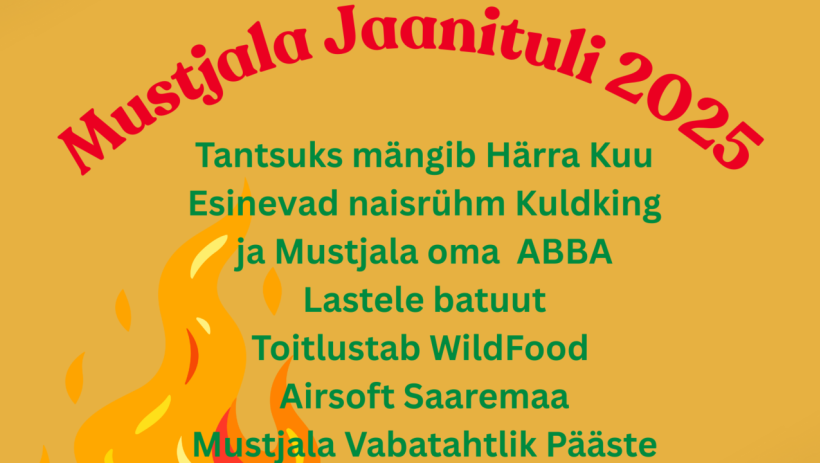 Event Mustjala Jaanituli 2025 illustratsioon