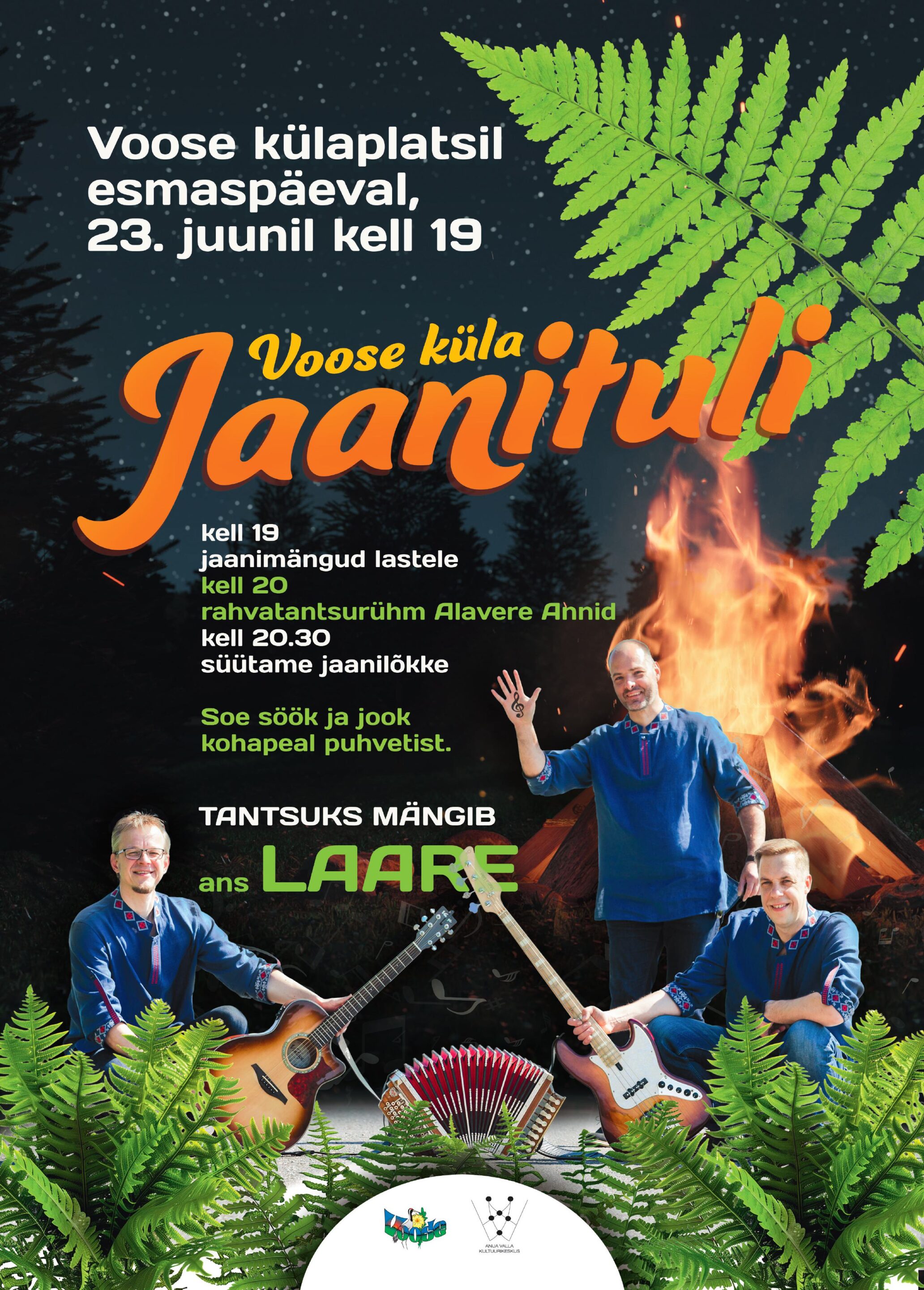 Event Voose küla JAANITULI illustratsioon