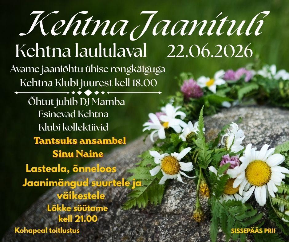 Event Kehtna jaanituli illustratsioon