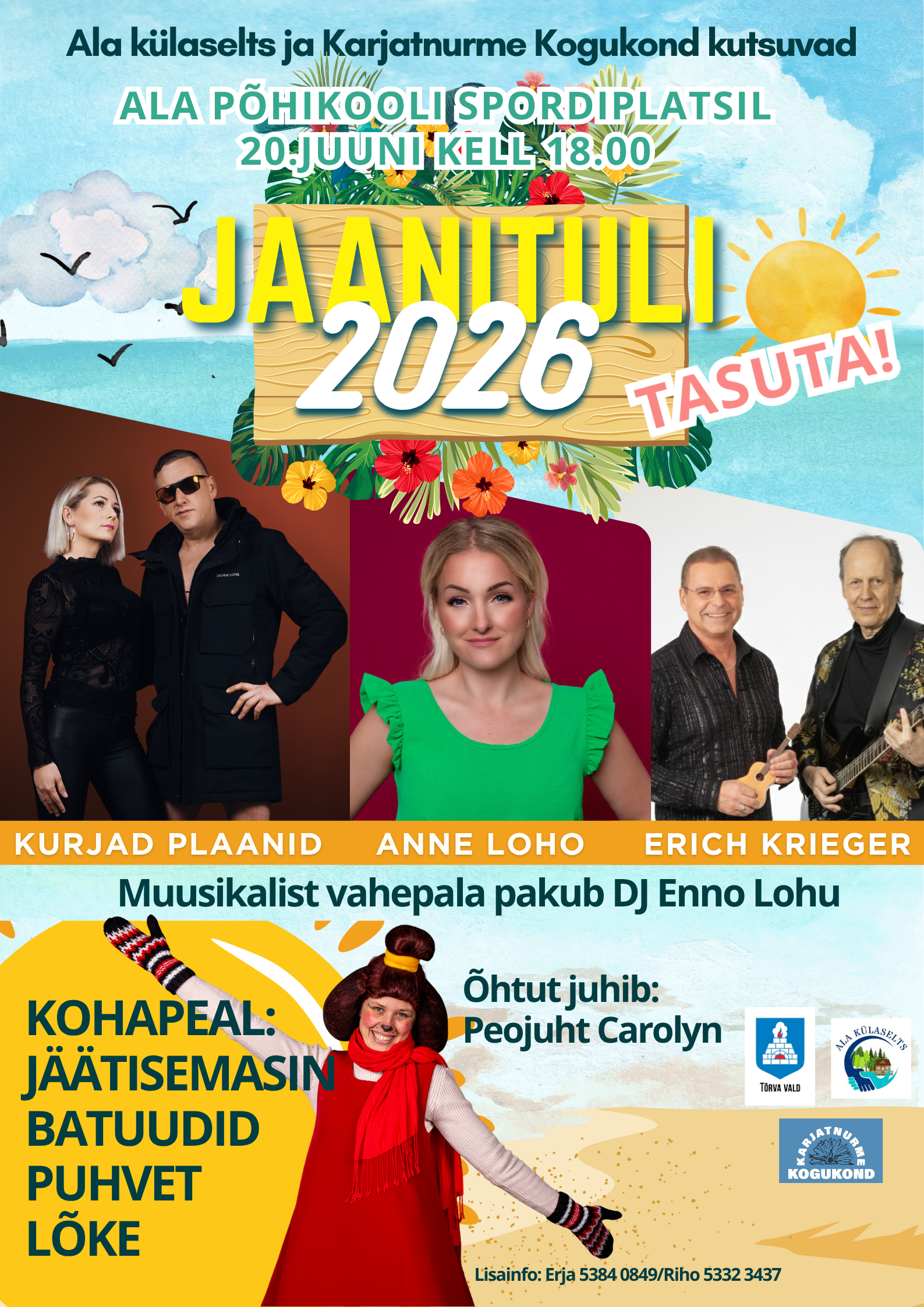 Event Ala ja Karjatnurme küla ühine jaanituli illustratsioon