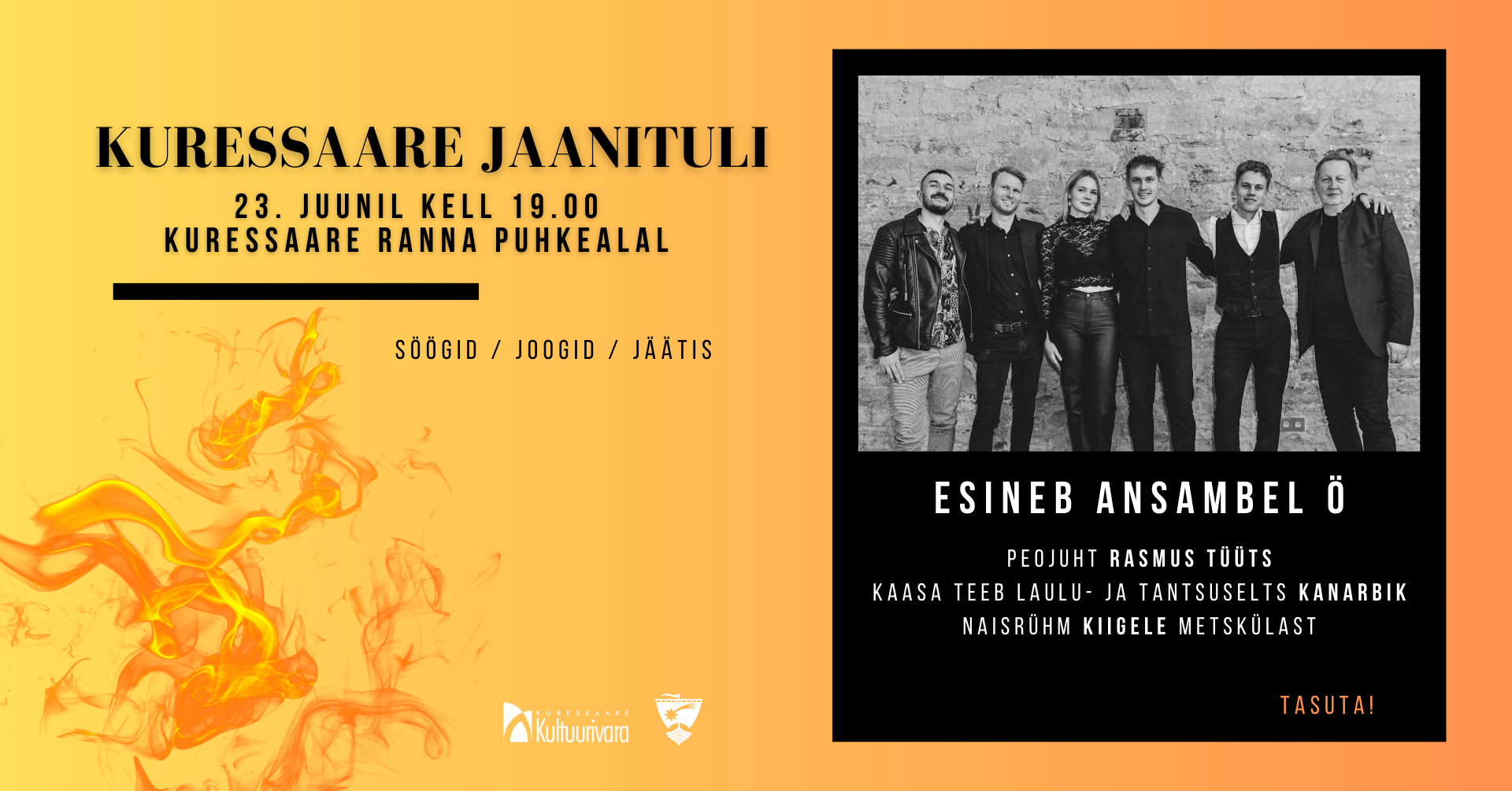 Event Kuressaare jaanituli 2025 illustratsioon