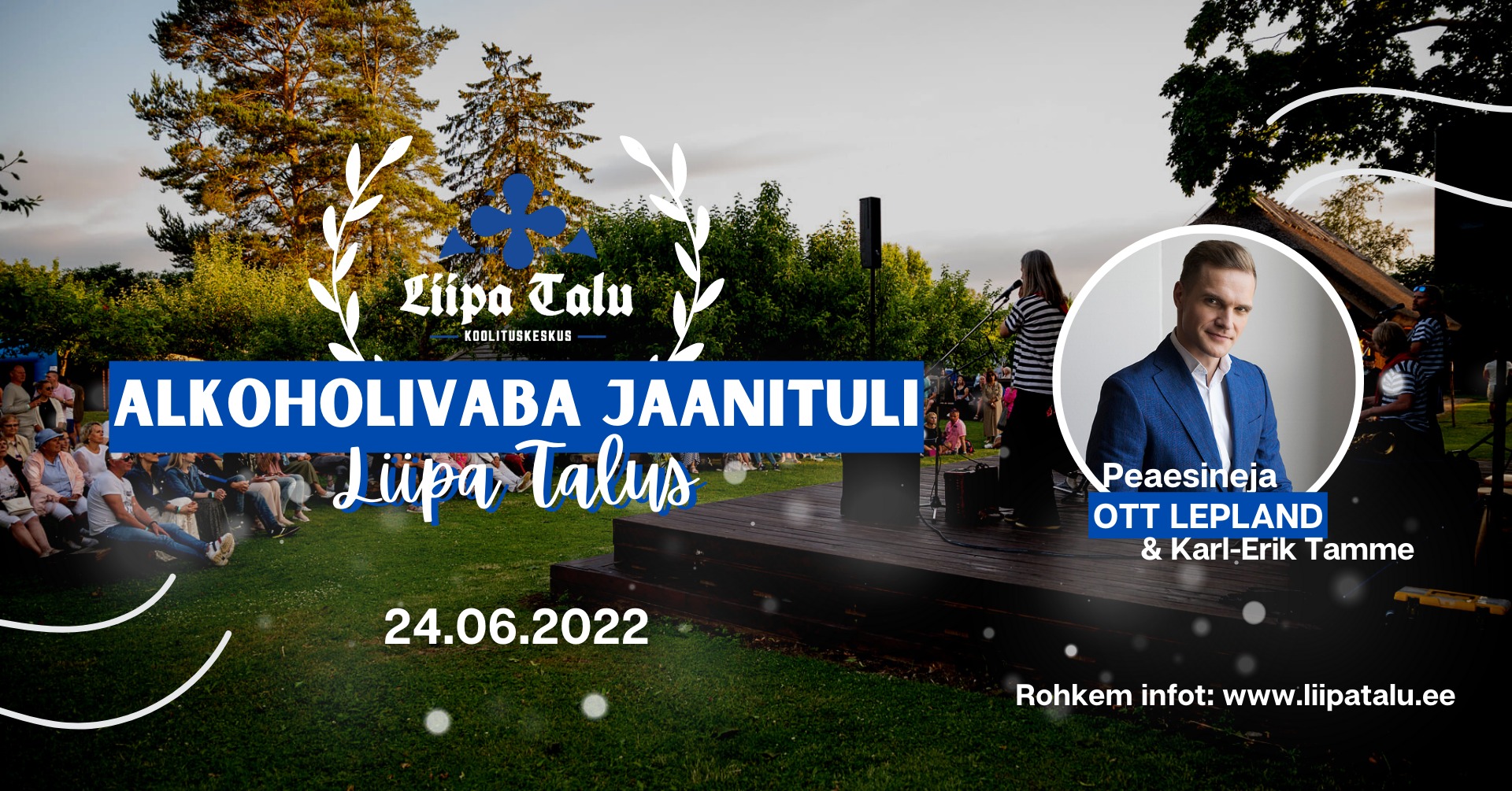 Event Liipa Talu Alkoholivaba Jaanituli 2022 illustratsioon