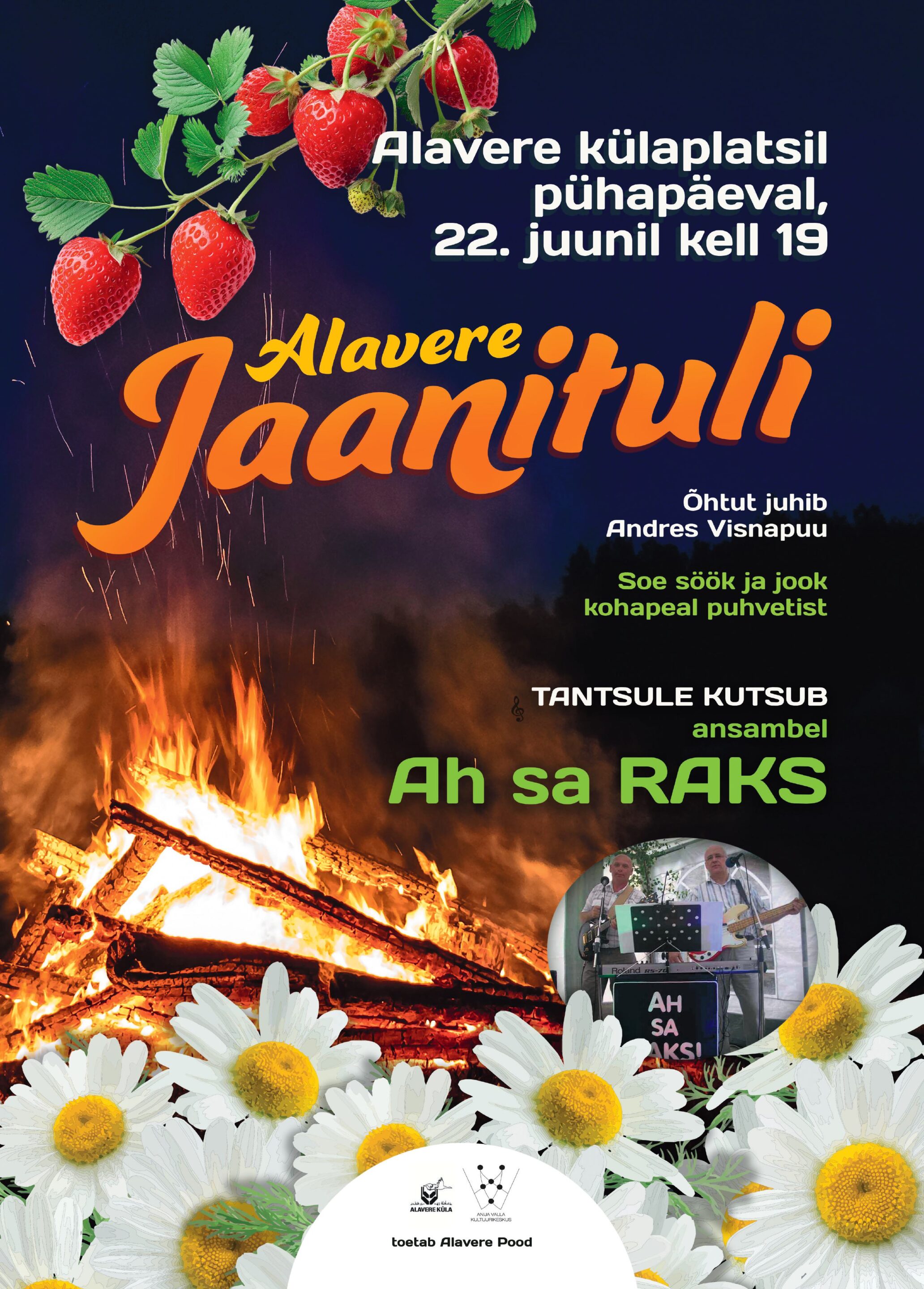 Event Alavere jaanituli illustratsioon