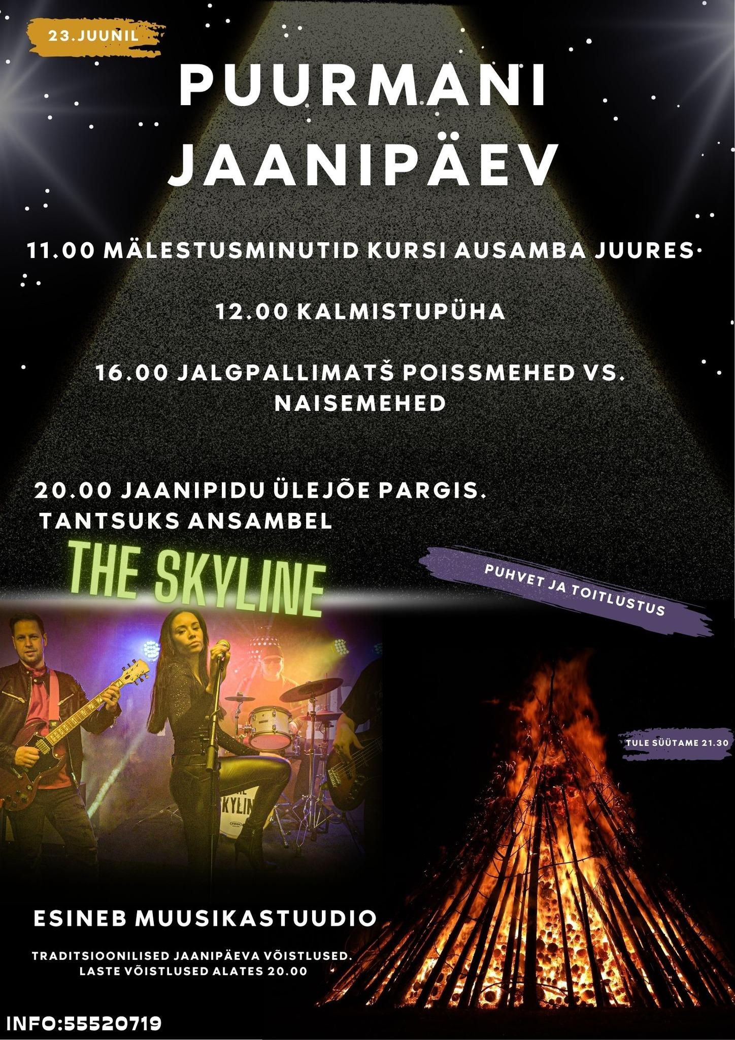 Event Puurmani jaanipäev illustratsioon
