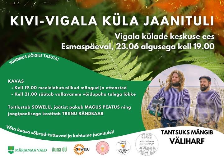 Event Kivi-Vigala küla jaanituli illustratsioon