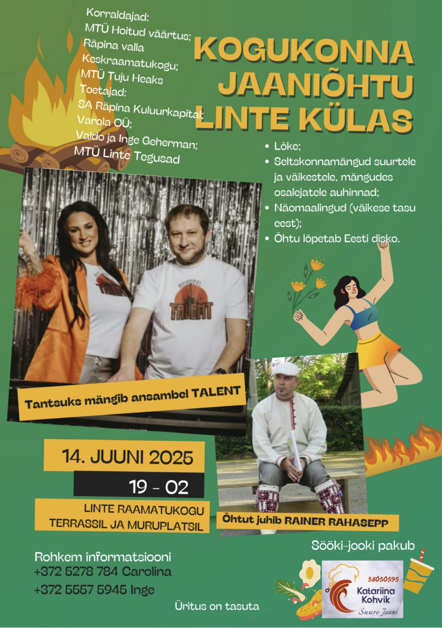 Event Kogukonna Jaaniõhtu Linte külas illustratsioon