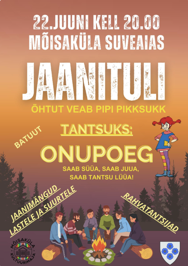 Event Mõisaküla jaanituli illustratsioon
