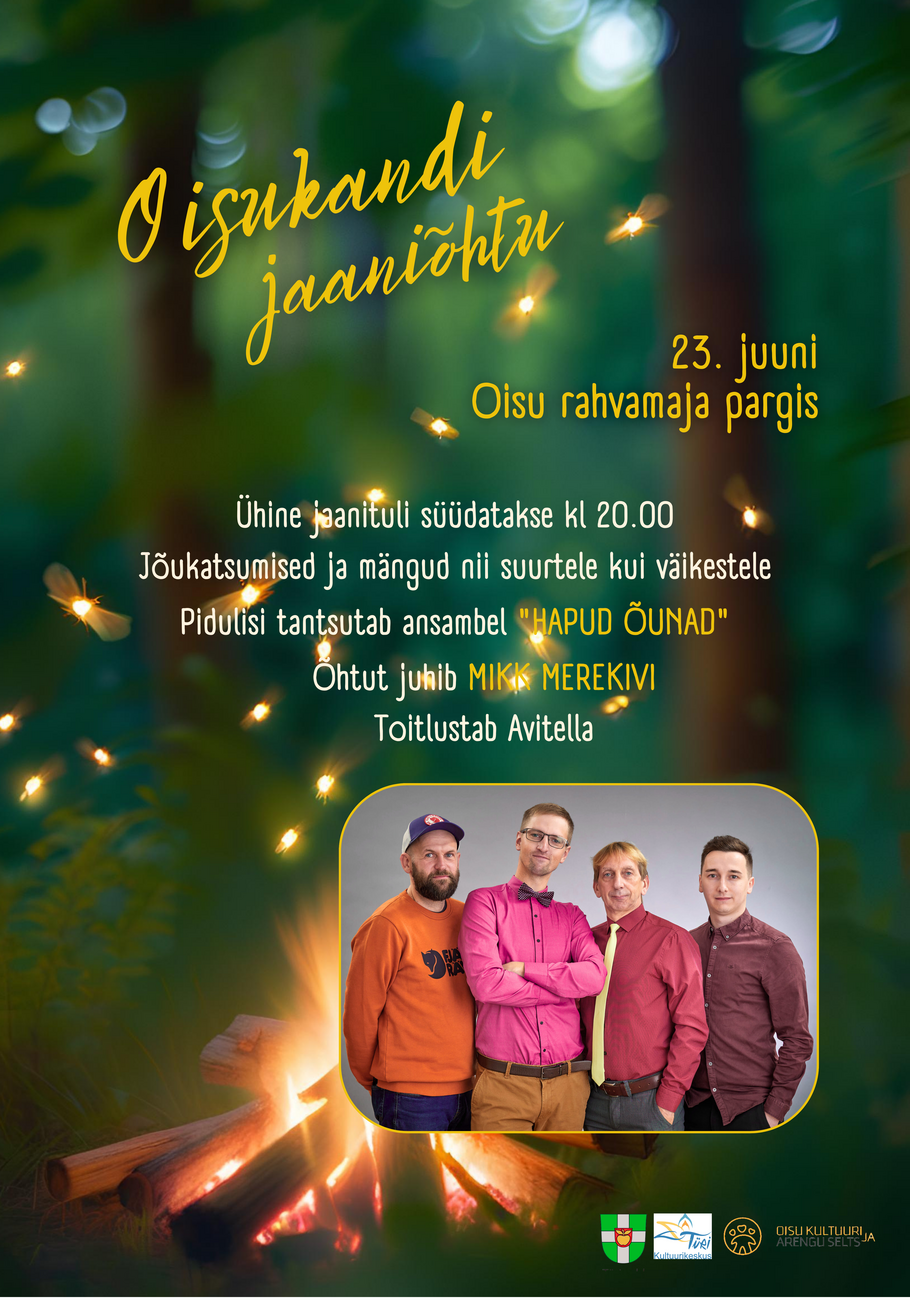 Event Oisukandi jaanituli ansambliga 