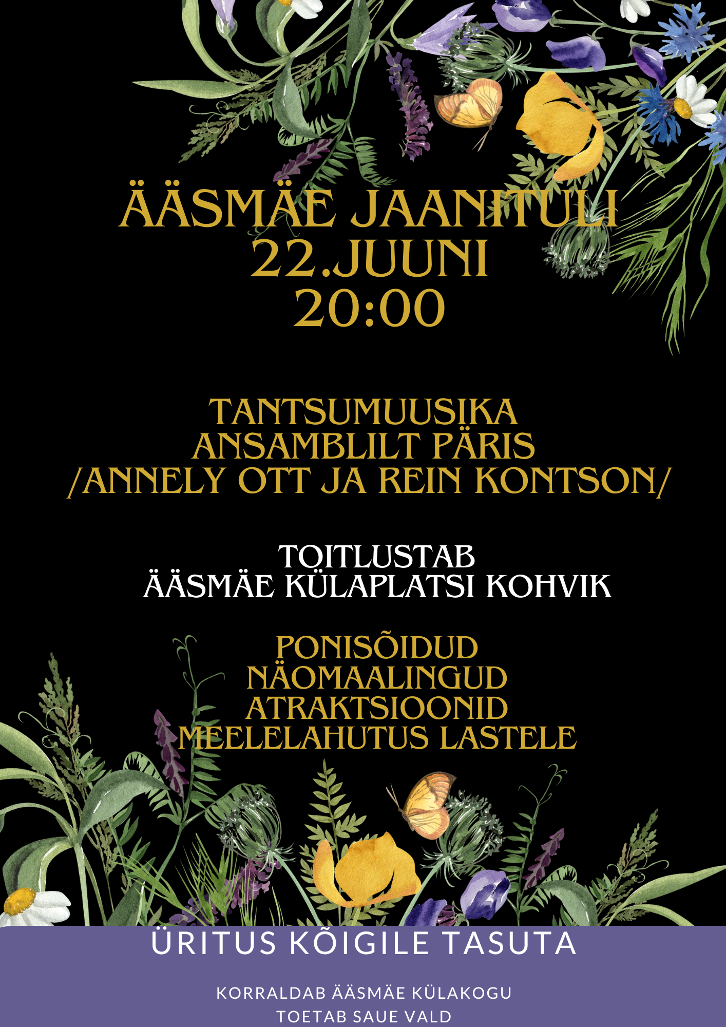 Event Ääsmäe jaanituli illustratsioon